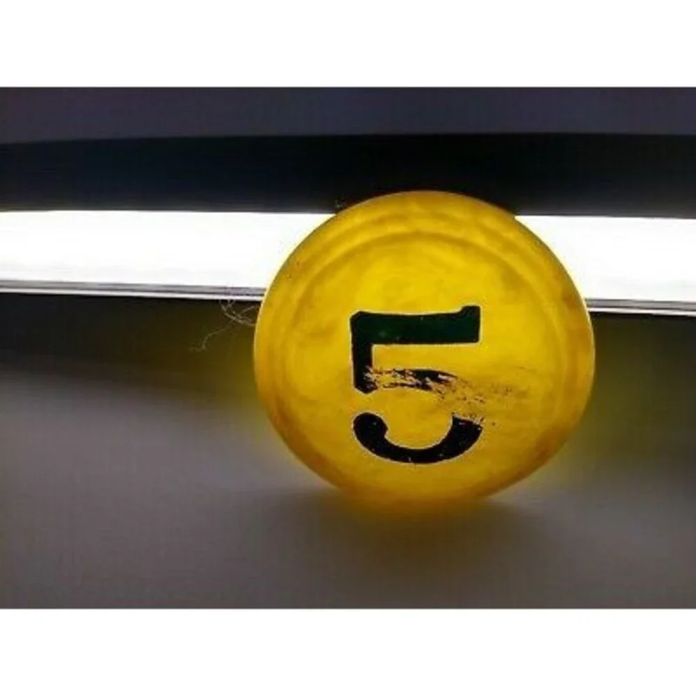Vintage Pinball Machine Bumper Cap Part Original 1950s Yellow Marble #5 Small